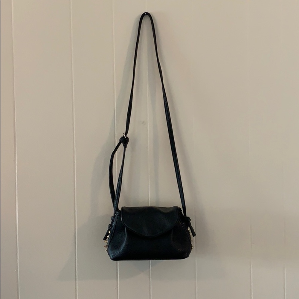 Black studded purse